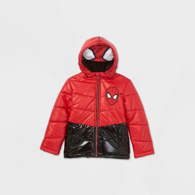 target red puffer jacket