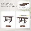 60-78'' Extendable Kitchen Table Set for 6, 6-Piece Dining Room Set with Bench, Upholstered Chairs, Removable Leaf Table-The Pop Home - 4 of 4