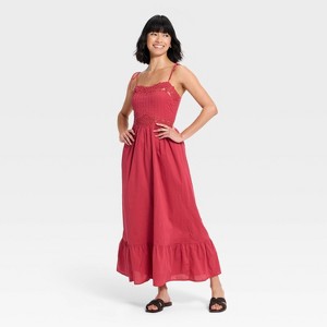 Women's Lace Cami Midi A-Line Dress - Universal Thread : Target