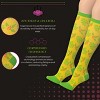 Tipi Toe 3 Compression Socks for Men & Women Mystic Monochrome Violet Space Dye Accents Patterned Knee High Socks (12-14 mmHg) - 4 of 4