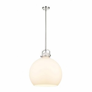 Newton Sphere - 1 Light Stem Hung Pendant In Industrial Style-22.5 Inches Tall and 18 Inches Wide - 1 of 1