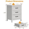 3 Drawer Dresser, Modern Wood Dresser with Raised Panel Drawer Front, Accent Chest of Drawers for Bedroom, Living Room, Entryway - 4 of 4