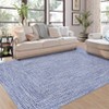 Modern Braided Print Area Rug 8x10 Washable Rug Stain Resistant Indoor Carpet With Non-Slip Backing Low Pile Floor Cover For Bedroom Playroom Nursery - 2 of 4