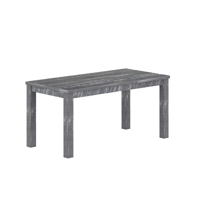 NicBex Dining Table 63" Solid Wood Rectangular Dining Table for 6 with Wood Legs for Dining room