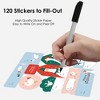 Big Dot of Happiness Christmas Silly Goose Gift Tag Stickers, Assorted Winter Holiday Gift Tag Labels, To and From Stickers - 12 Sheets - 120 Stickers - 3 of 4