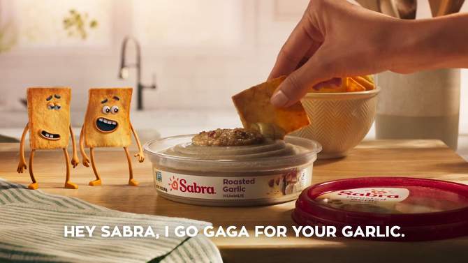 Sabra Roasted Garlic Hummus With Pretzels Snacker - 4.56oz, 2 of 10, play video