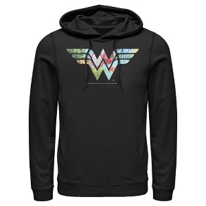Men's Justice League Dragon Fruit Logo Pull Over Hoodie - 1 of 3