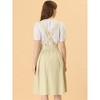 INSPIRE CHIC Women's High Waist Overall Corset Skater Suspender Dresses - 4 of 4