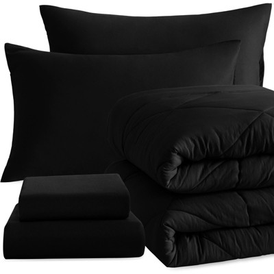 5 Piece Twin Bedding Set, All Season Super Soft Bed in a Bag - NTBAY