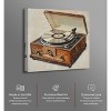 Notoriart Vintage Record Player Bar Cart Art For Men Unframed - 3 of 4