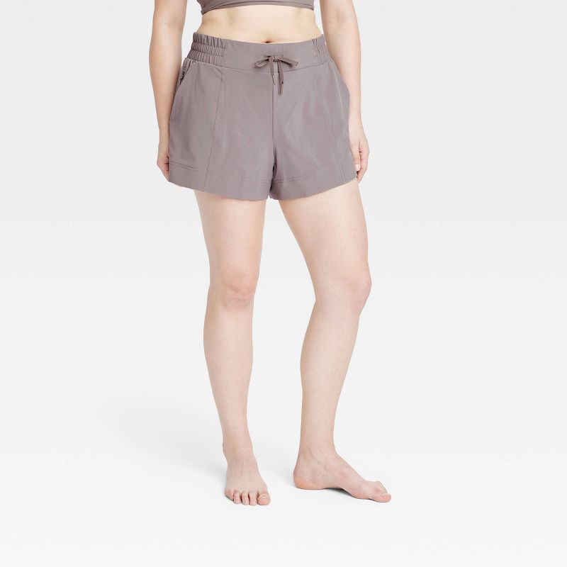 Women's Flex Woven Mid-Rise Shorts 4" - All In Motion™, 3 of 6