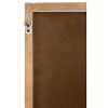 Storied Home Farmhouse Square Herringbone Wood Inlay and Metal Wall Clock, Distressed Brown - 4 of 4