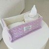Anna-Kaci Rectangular Quilted Storage Box with Soft Sides and Label Accent 4.7x11x6.3in - 3 of 3