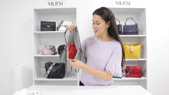 MERSI Alicia Detachable & Adjustable Chain Strap Crossbody Bag, 2 of 17, play video