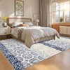 Acekool Washed Velvet Area Rug - Soft High-Density Brocade Carpet for Living Room & Bedroom, Easy Care Foldable Design - 4 of 4