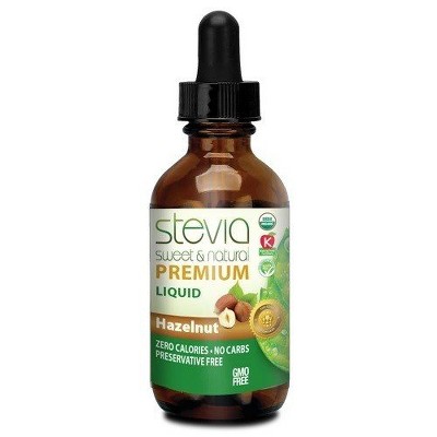 Stevia Sweet & Natural Hazelnut by Stevia International  -  1 oz Liquid