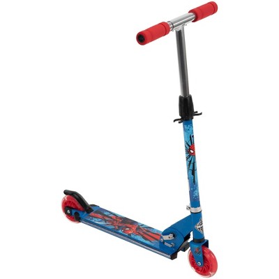 Photo 1 of Huffy Spider-Man 2 Wheel Scooter with LED Wheels and Deck - Blue98uijkp[nm78yhm9nh0y9-=]\