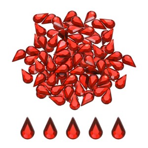 Unique Bargains Acrylic Flat Back Diamond Gems Bead for Face Painting Crafts 100 Pcs - 1 of 4