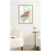 Kate and Laurel Framed Canvas Wall Art Print Bright Bird by Patricia Shaw, 18 x 24 Sylvie Natural Frame, Whimsical, Animal Art for Wall Decor - 4 of 4