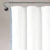 72"x72" Boho Melora Tassel Yarn Dyed Eco-Friendly Recycled Cotton Shower Curtain Blue - Lush Décor - 2 of 4