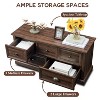 SinCiDo Farmhouse Dresser with 5 Drawer, 45" Wide Horizontal Dresser  Chests for Bedroom, Wood Rustic Dresser for Closets - 2 of 4