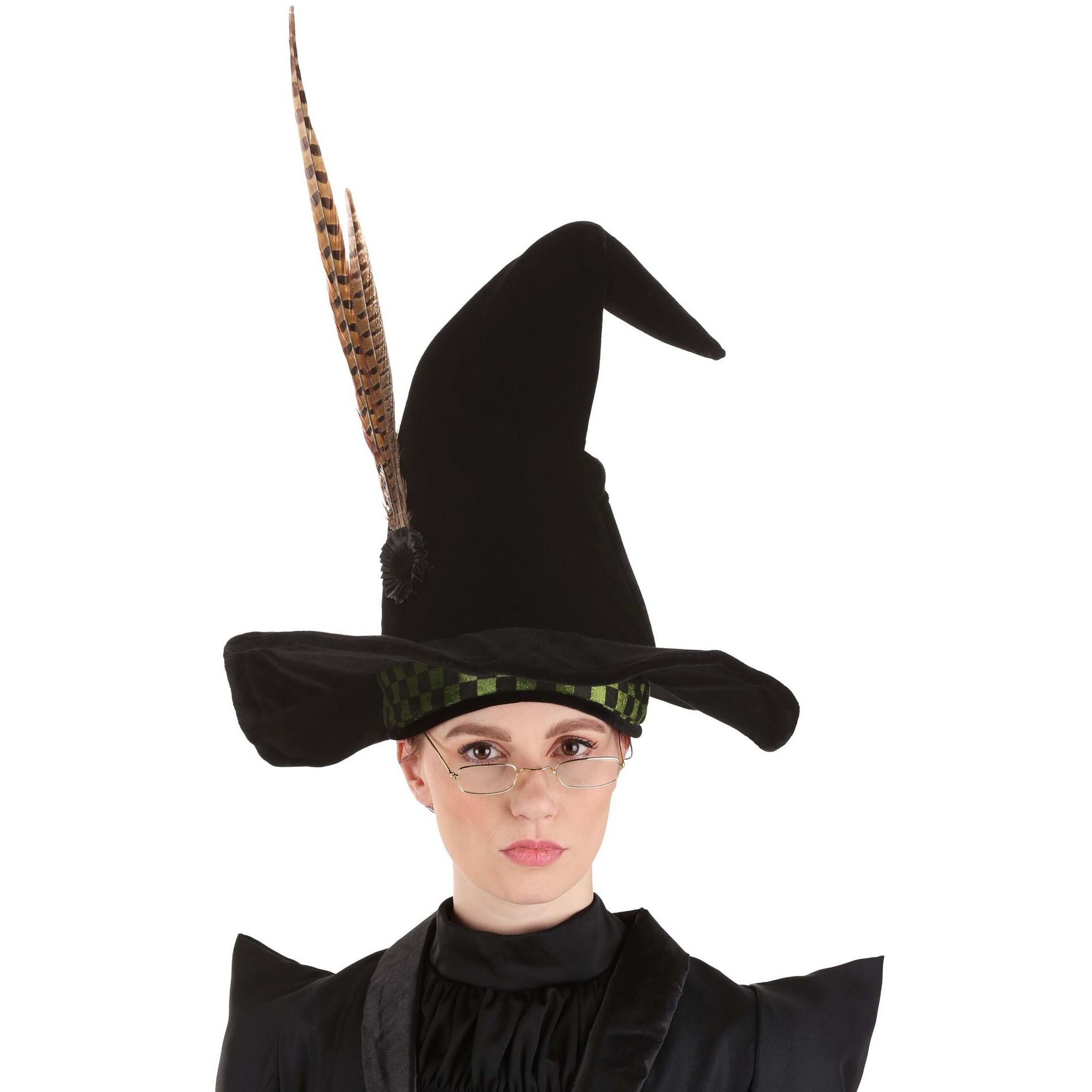 HalloweenCostumes.com One Size Fits Most  Women  Harry Potter Professor McGonagall Costume Hat, Black/Green