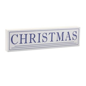 Christmas Word Wall Plaque MDF Wood 19.5 Inch Seasonal Decor by Melrose - 1 of 2