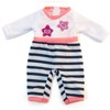 Miniland Doll Clothes, Fits 12-5/8" Dolls, Cold Weather Salmon Pajamas - 3 of 3
