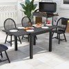 Tangkula Patio Expandable Dining Table  31.5”-63” Adjustable Rectangular All Weather Aluminum Outdoor Dining Table for 4-6 Person - 3 of 4