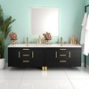 36" Wall-Mounted Bathroom Vanity Cabinet with Resin Sink – Floating Door & Drawer Storage, 8" Centerset Faucet Compatible - 4 of 4