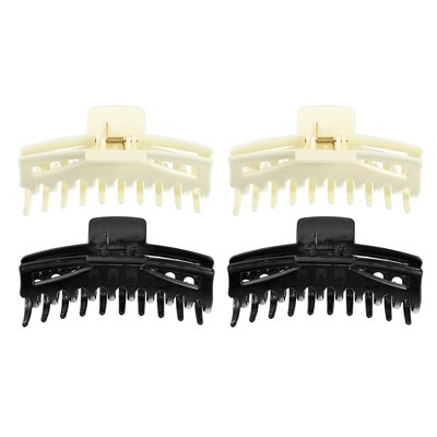 Unique Bargains Women's Claw Clip Hair Accessories for Thick Hair Large 4 Pcs