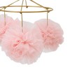 Lambs & Ivy Secret Garden Pink Pom Pom Musical Baby Crib Mobile Soother Toy - 3 of 4