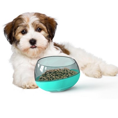 Blue Thermoplastic Rubber Slow Feeder Bowl for Pets