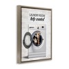 Stupell Industries Laundry Room Help Wanted, Brown, 25" x 31" - 2 of 4