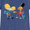 Girls' - Hey Arnold! - Arnold and Gerald Skateboard Fitted Short Sleeve Graphic T-Shirt - 2 of 4