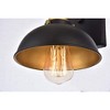 Elegant Lighting Anders Collection Wall Sconce D7.1 H8.3 Lt:1 Black and Brass Finish - 2 of 4