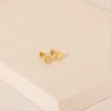 Girls' Delicate Clear Cubic Zirconia Screw Back 14k Gold Earrings - In Season Jewelry - 4 of 4