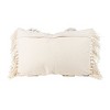 Textured Yarn White 14X22 Hand Woven Filled Pillow - Foreside Home & Garden - 3 of 4