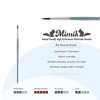 Mimik Professional Watercolor Brushes -Assorted - Synthetic Squirrel Hair - Natural Bristle Artist Brushes for Watercolors, Gouache & Acrylics - - 2 of 4