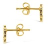 SHINE by Sterling Forever Rose Petal CZ Stud Earrings - 2 of 2