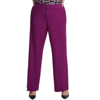 Calvin Klein Womens Highline Casual Wide Leg Pants