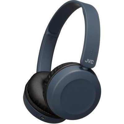 JVC Foldable Wireless On-ear Headphones - Stereo - Wireless - Bluetooth - 32.8 ft - 32 Ohm - 20 Hz - 20 kHz - Earbud - Binaural - In-ear - Slate Blue