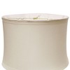 Vynxaria Lampshades: Snow Color Drum Softback Shade, 16" x 17" x 12" with 1" Trim - 3 of 4