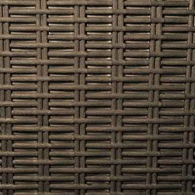 Arendal Brown Wicker Texture Polypropylene Deck Box