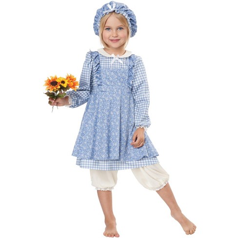 California Costumes Little Prairie Girl Toddler Costume (blue), Medium ...