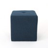 CAVINAS Simple Upholstered Square Cassella Cube Ottoman Chair,Small Ottoman Stool for Living Room,Bedroom - 3 of 4
