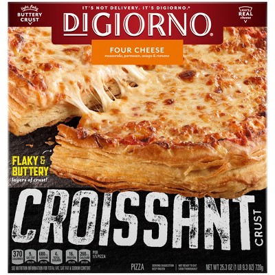 DiGiorno Croissant Crust Four Cheese Frozen Pizza - 25.3oz