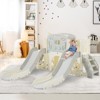 Infurnic Baby Activity Gyms, Baby Play Set with 8-in-1 Widen Slide and Telescope, for Baby Essentials Toy, Multicolored, 77.2"*65.4"*38.2" - 2 of 4
