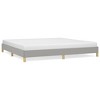 vidaXL Bed Frame Light Gray 76 in.x79.9 in. King Fabric - 2 of 4