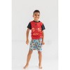 Harry Potter Hogwarts Little Boys Pajama Shirt Pajama Shorts Set - 3 of 4